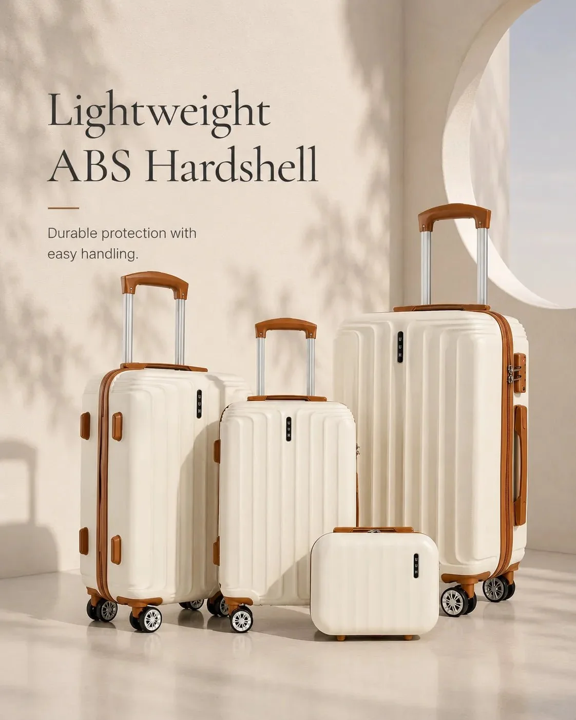 ✨50% OFF!  4 Piece Luggage Set Hardshell Suitcases