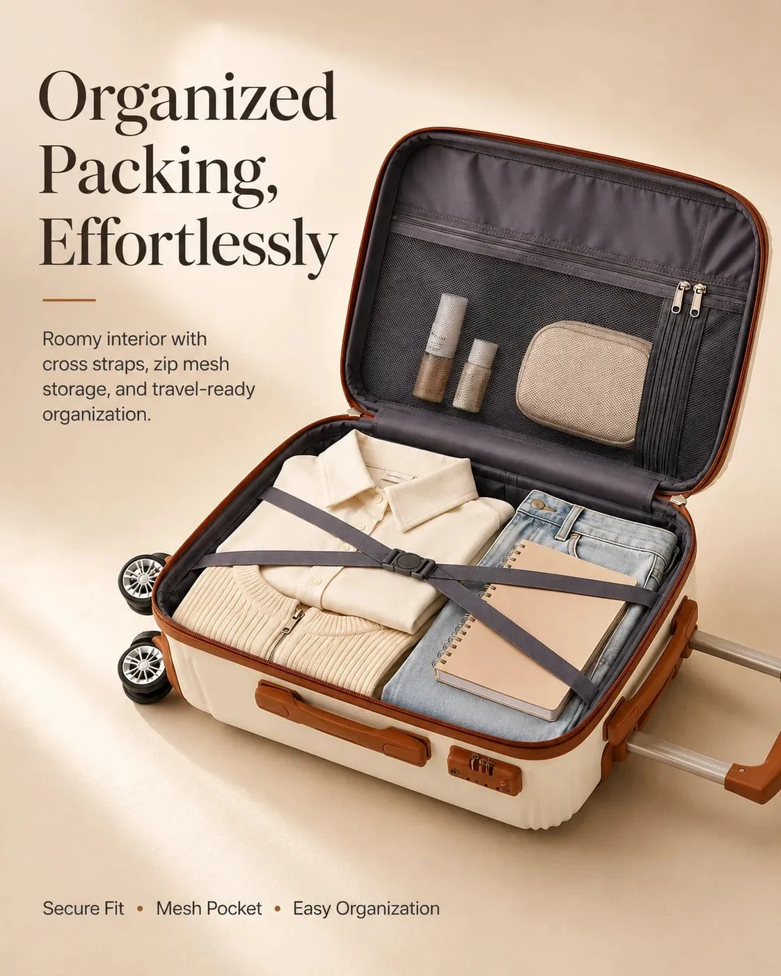 ✨50% OFF!  4 Piece Luggage Set Hardshell Suitcases